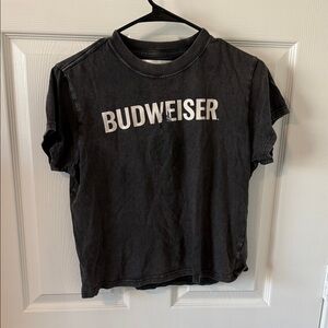 Budweiser Black Tee with White Logo